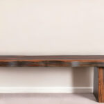 68" Dark Brown Solid Wood Dining Bench 10 68" Dark Brown Solid Wood Dining Bench