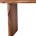 73" Modern Rustic Brown Solid Wood Dining Bench