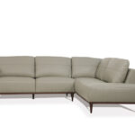 103" Light Green Leather L Shaped Sofa and Chaise Sectional 8 103" Light Green Leather L Shaped Sofa and Chaise Sectional