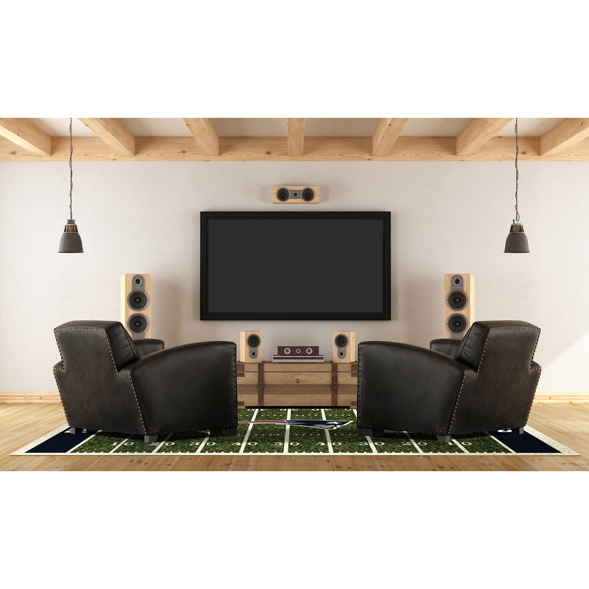 new england patriots 6x8 football field area rug