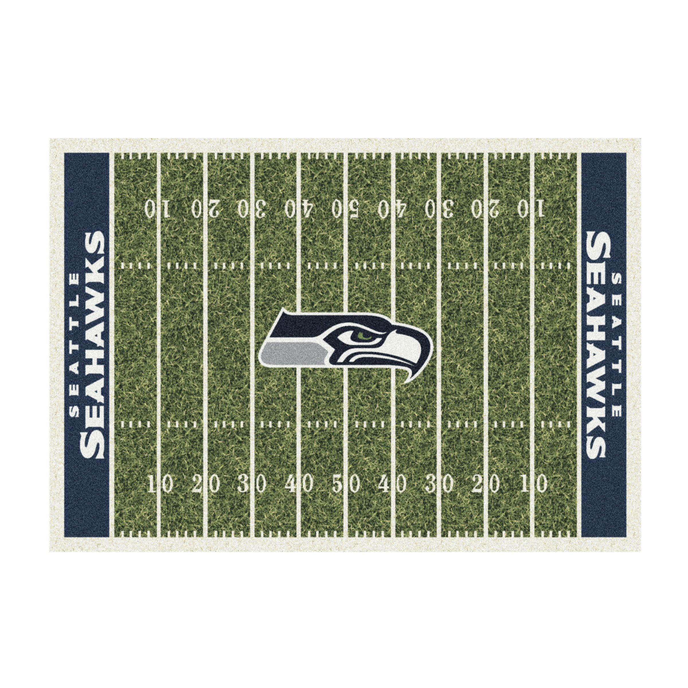 seahawks 6x8 homefield football field area rug