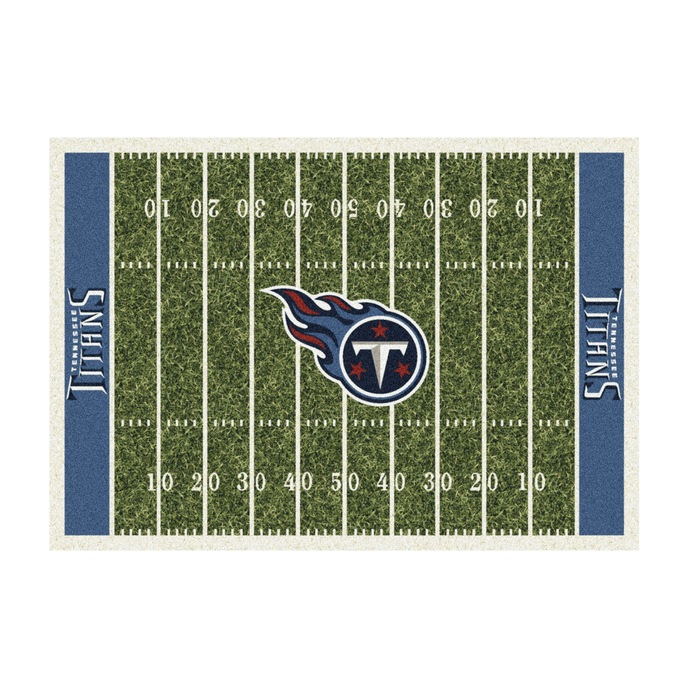 tennessee titans 6x8 homefield football field area rug