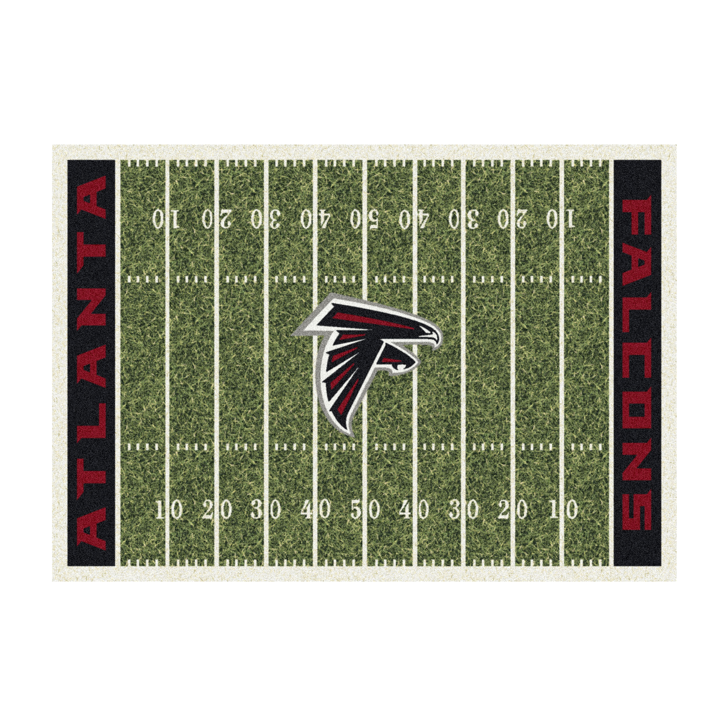 atlanta falcons homefield 6x8 football field area rug