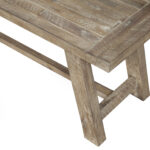 60" Rustic Distressed Solid Wood Dining Bench 14 60" Rustic Distressed Solid Wood Dining Bench