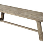 60" Rustic Distressed Solid Wood Dining Bench 12 60" Rustic Distressed Solid Wood Dining Bench