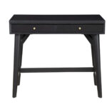 36 Inch Black Wood Writing Desk With Two Drawers 10 36 Inch Black Wood Writing Desk With Two Drawers