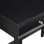36 Inch Black Wood Writing Desk With Two Drawers 15 36 Inch Black Wood Writing Desk With Two Drawers