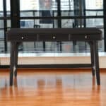 52 Inch Black Manufactured Wood Writing Desk With Three Drawers 14 52 Inch Black Manufactured Wood Writing Desk With Three Drawers