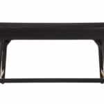 52 Inch Black Manufactured Wood Writing Desk With Three Drawers 13 52 Inch Black Manufactured Wood Writing Desk With Three Drawers