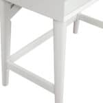 36 Inch White Wood Writing Desk with Two Drawers 15 36 Inch White Wood Writing Desk with Two Drawers