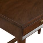 36 Inch Brown Wood Writing Desk with Two Drawers 17 36 Inch Brown Wood Writing Desk with Two Drawers