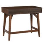 36 Inch Brown Wood Writing Desk with Two Drawers 12 36 Inch Brown Wood Writing Desk with Two Drawers