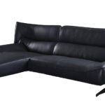 113 Inch L Shaped Dark Gray Leather Sectional With Chaise 5 113 Inch L Shaped Dark Gray Leather Sectional With Chaise