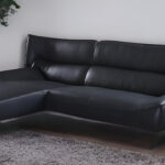 113 Inch L Shaped Dark Gray Leather Sectional With Chaise 6 113 Inch L Shaped Dark Gray Leather Sectional With Chaise