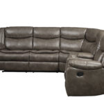 107 Inch Taupe Faux Leather Reclining L Shaped Sectional (6 Piece) 9 107 Inch Taupe Faux Leather Reclining L Shaped Sectional (6 Piece)