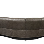 107 Inch Taupe Faux Leather Reclining L Shaped Sectional (6 Piece) 10 107 Inch Taupe Faux Leather Reclining L Shaped Sectional (6 Piece)