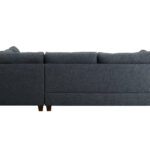 104-Inch Blue Linen L Shaped Sectional with Chaise and Ottoman 12 104-Inch Blue Linen L Shaped Sectional with Chaise and Ottoman
