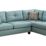 104” Teal Blue Linen L Shaped Sectional Sofa With Chaise 10 104” Teal Blue Linen L Shaped Sectional Sofa With Chaise