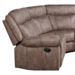 131-Inch Chocolate Velvet Reclining L Shaped Sectional With Console 9 131-Inch Chocolate Velvet Reclining L Shaped Sectional With Console