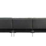 107" Dark Gray Modular L Shaped Sectional with Sleeper 11 107" Dark Gray Modular L Shaped Sectional with Sleeper