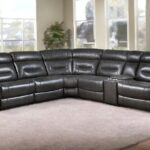 106” Gray Faux Leather Power Reclining L Shaped Sectional (6 Piece) 10 106” Gray Faux Leather Power Reclining L Shaped Sectional (6 Piece)