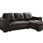 97 Inch Black L Shaped Sleeper Sectional with Storage 6 97 Inch Black L Shaped Sleeper Sectional with Storage