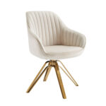 23 Inch Off White Velvet Gold Swivel Armchair Modern Design 11 23 Inch Off White Velvet Gold Swivel Armchair Modern Design