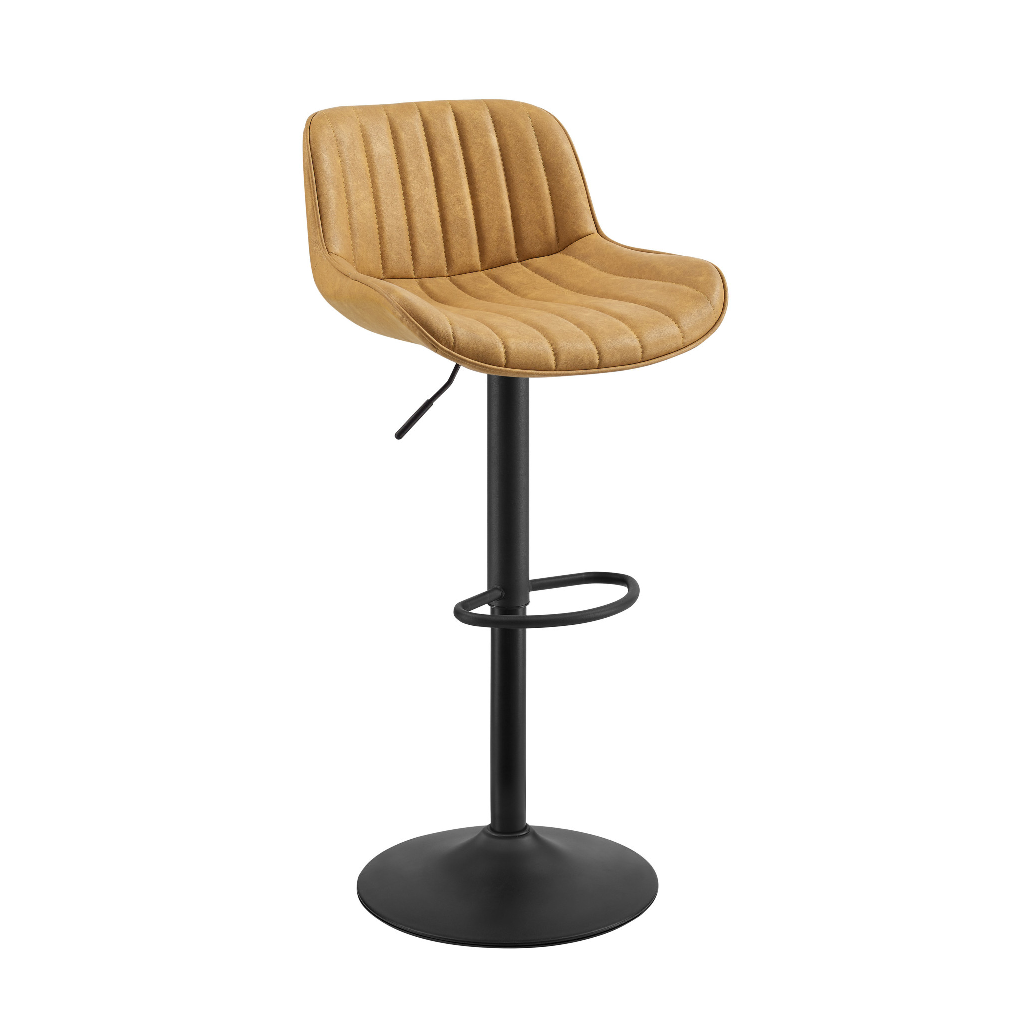 42 Inch Yellow and Black Adjustable Swivel Bar Stools (Set of 2) 8 42 Inch Yellow and Black Adjustable Swivel Bar Stools (Set of 2)