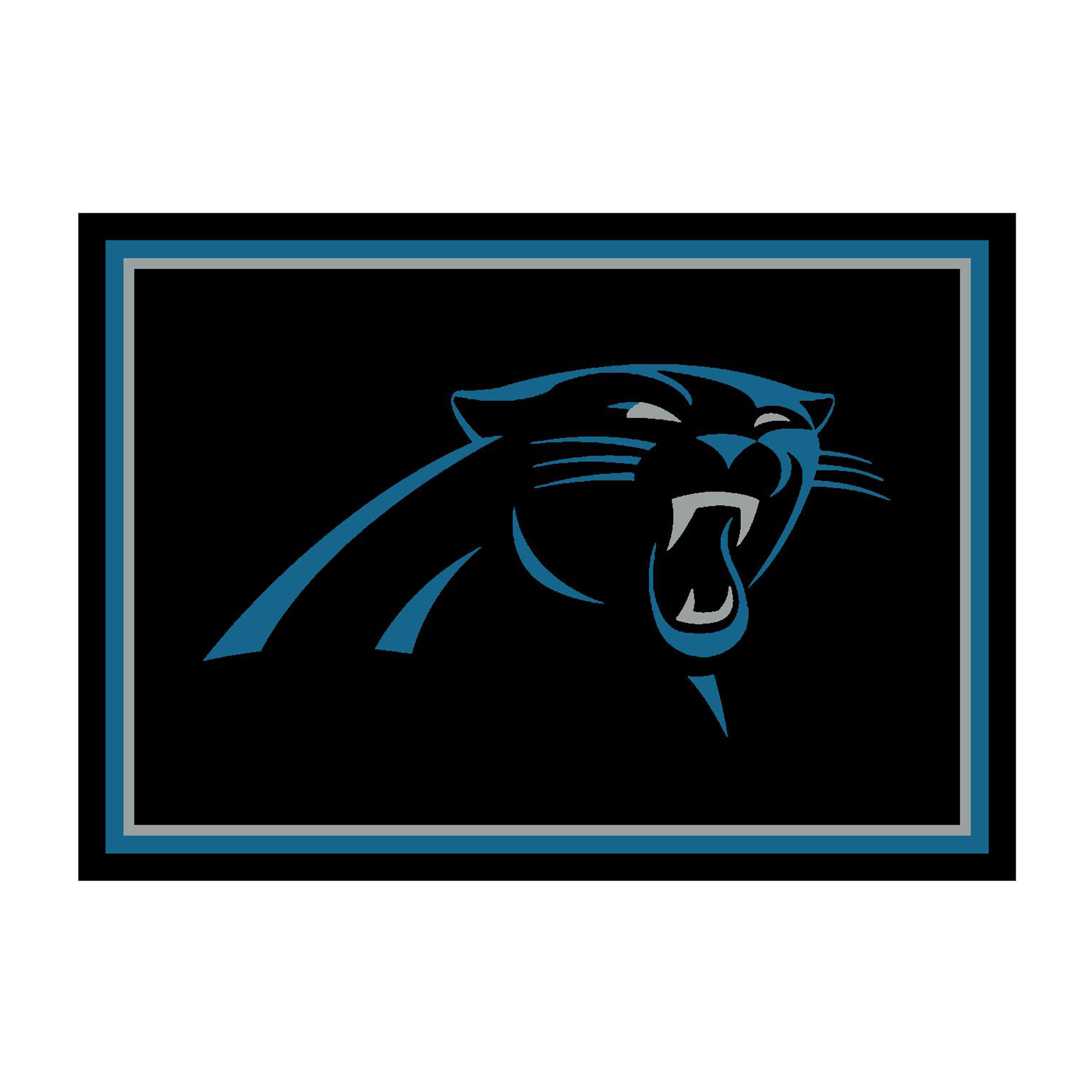 carolina panthers 6x8 officially licensed spirit area rug