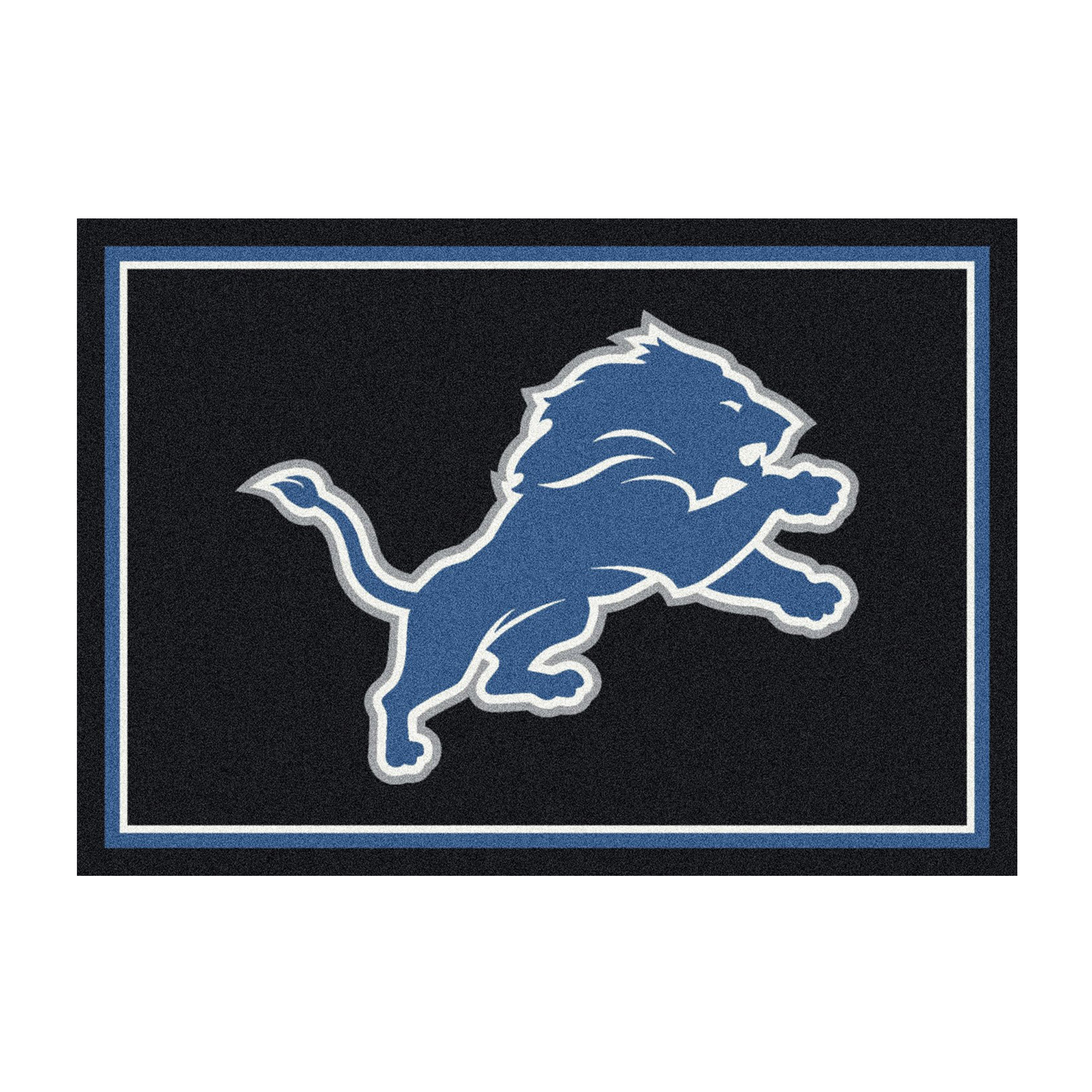 detroit lions 6x8 officially licensed nfl spirit area rug