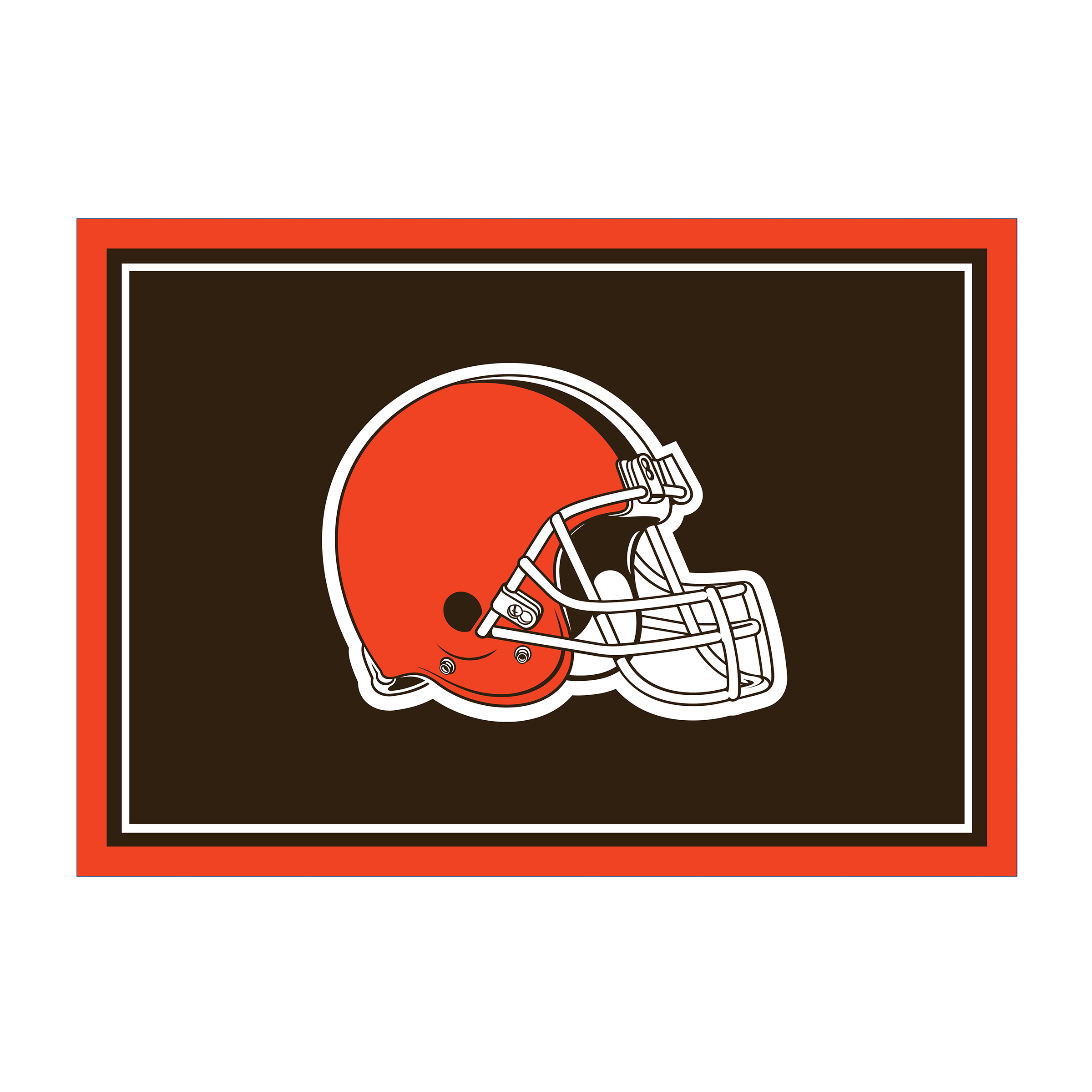 cleveland browns 6x8 spirit area rug licensed nfl team rug