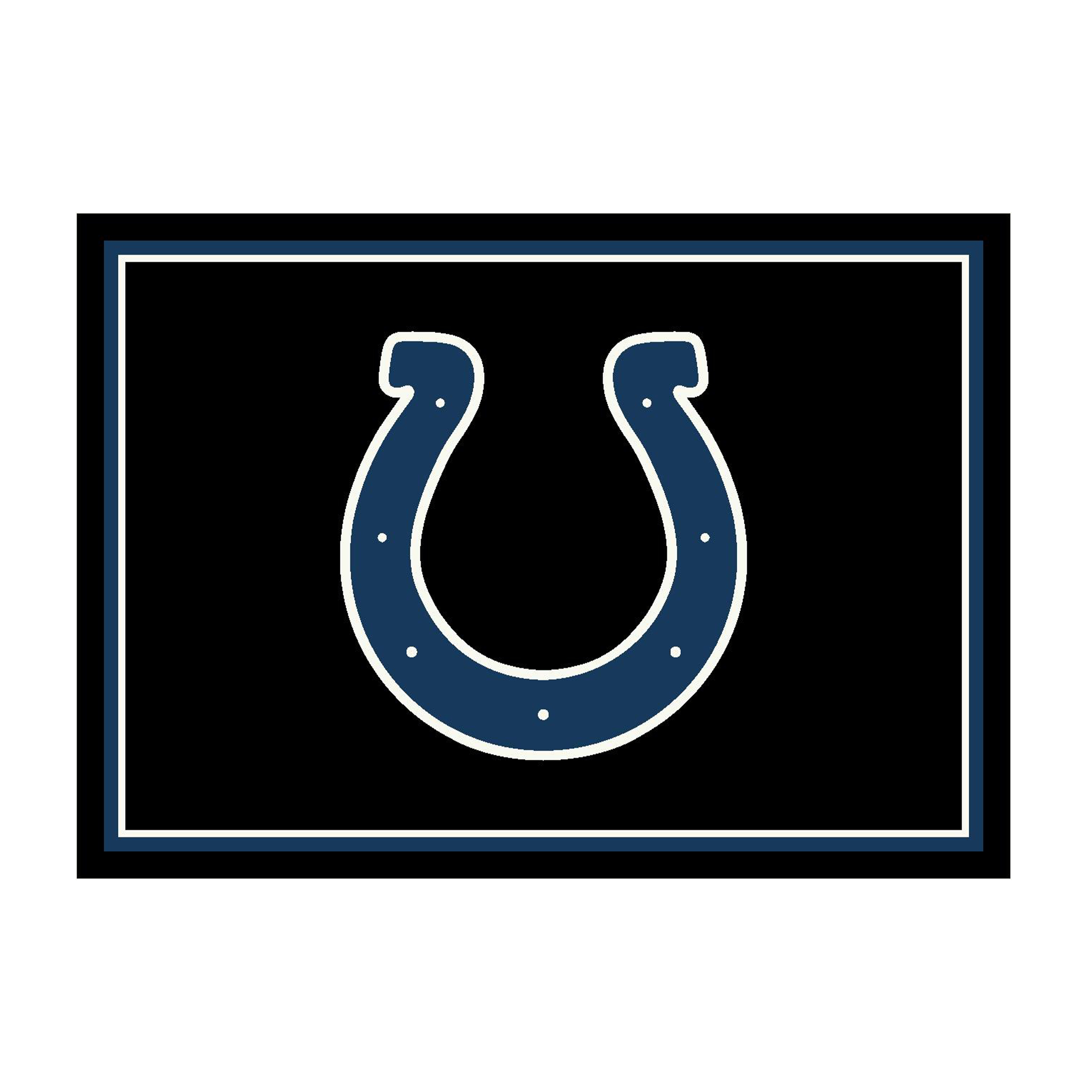 indianapolis colts 6x8 spirit area rug team logo