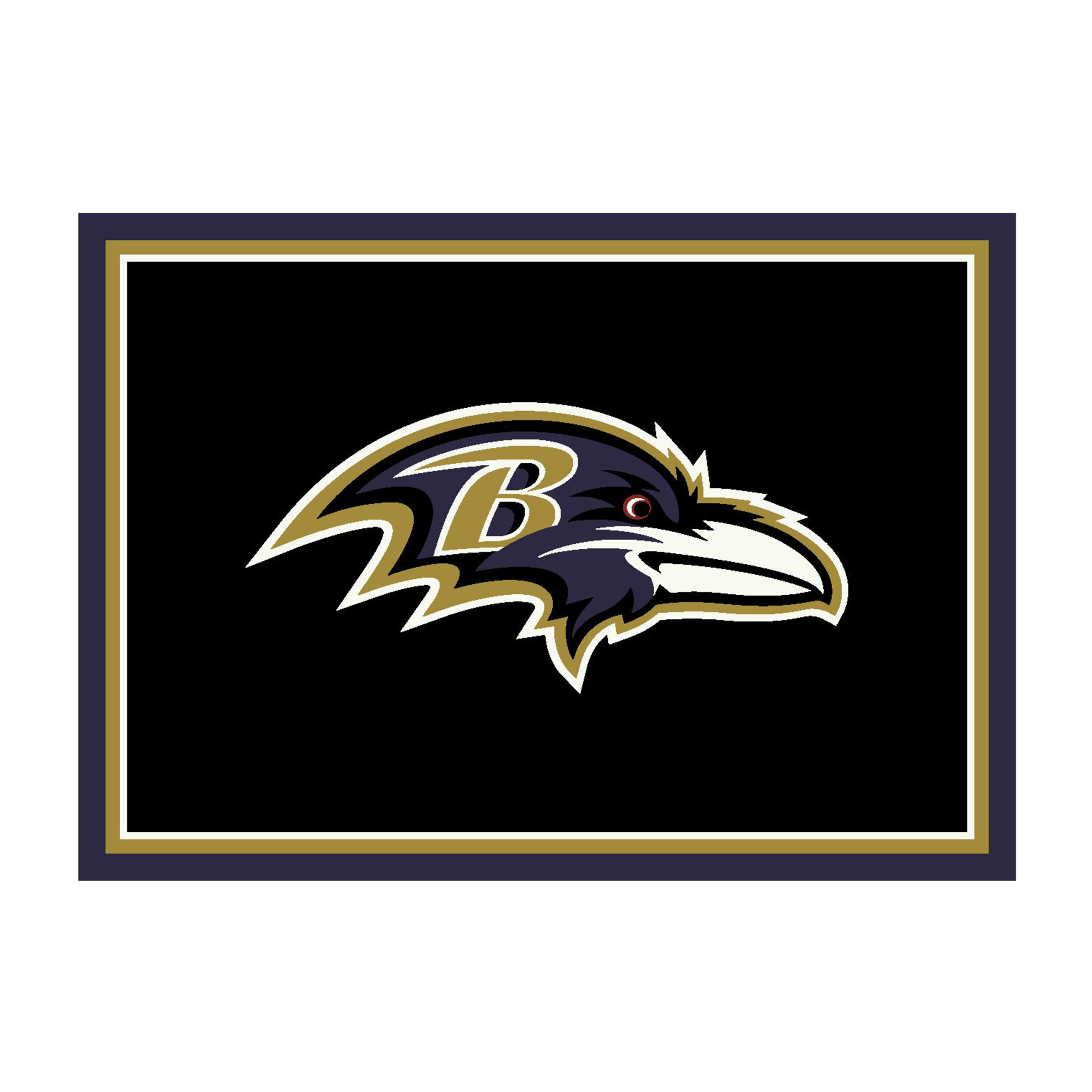 baltimore ravens 6 x 8 spirit area rug
