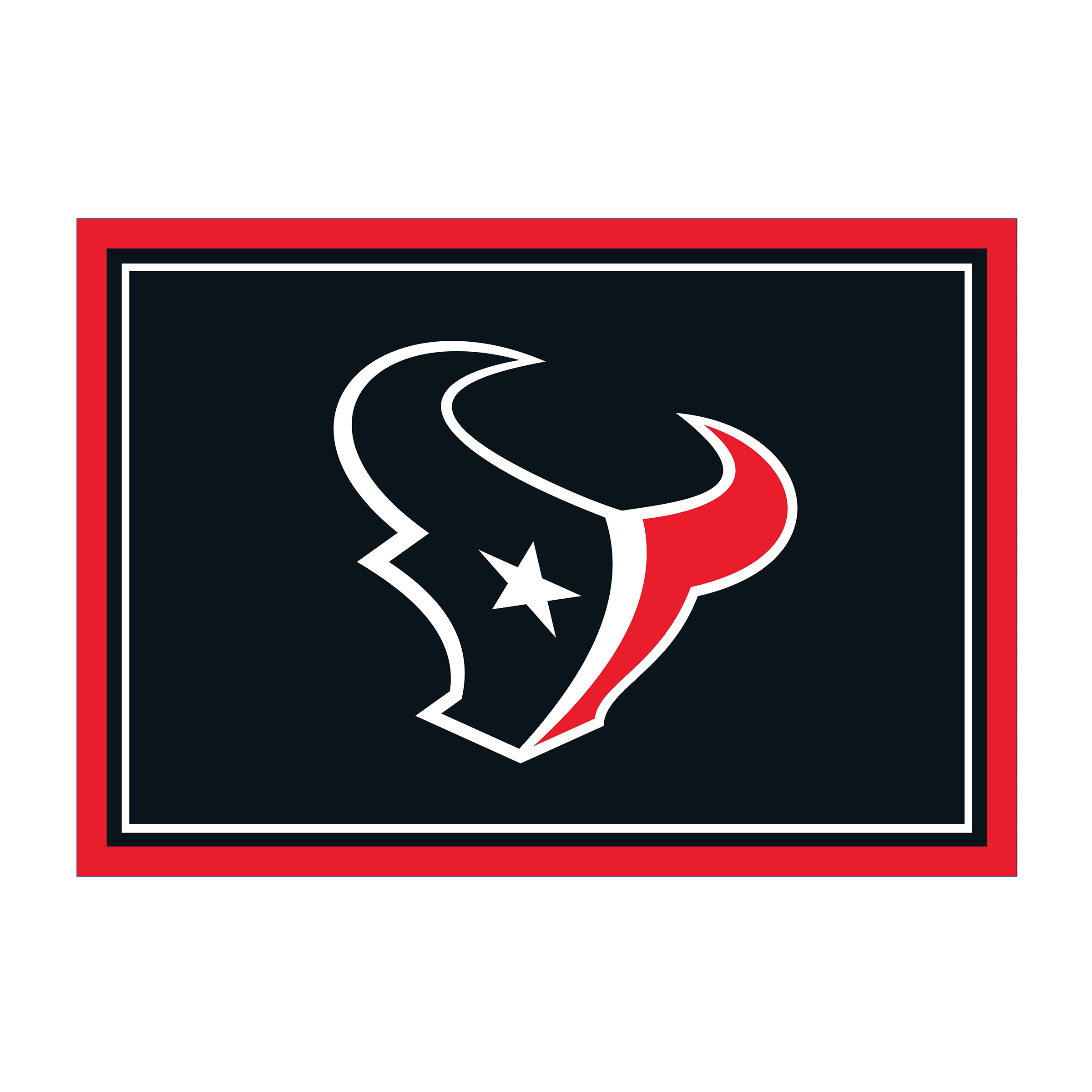 houston texans 6x8 officially licensed nfl spirit area rug