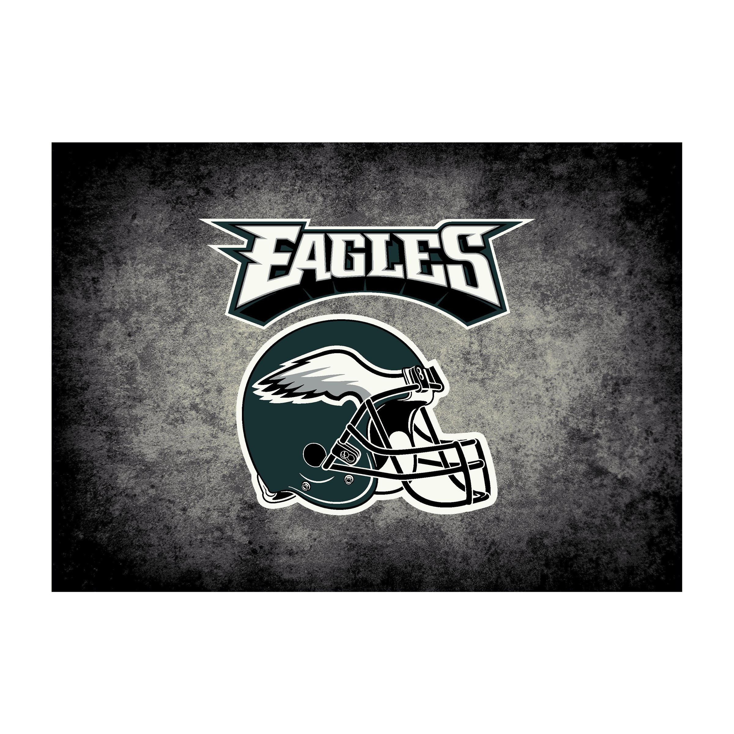 philadelphia eagles distressed 6x8 area rug