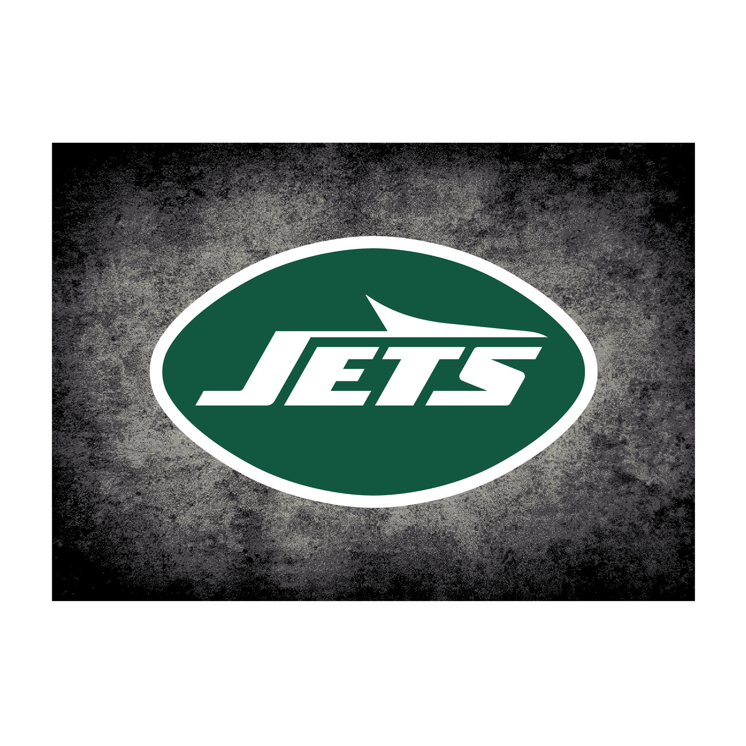 new york jets 6x8 distressed area rug nfl licensed