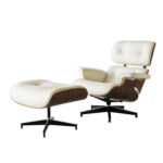 35-Inch Beige Brown Leather Tufted Swivel Chair With Ottoman 14 35-Inch Beige Brown Leather Tufted Swivel Chair With Ottoman