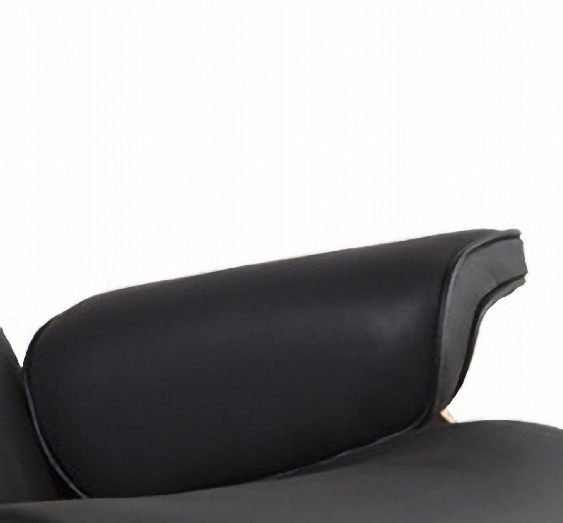 35 Inch Black Leather Swivel Lounge Chair with Ottoman 9 35 Inch Black Leather Swivel Lounge Chair with Ottoman - Image 9