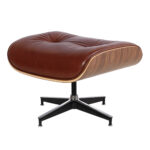 35 Inch Brown Tufted Leather Swivel Lounge Chair with Ottoman 12 35 Inch Brown Tufted Leather Swivel Lounge Chair with Ottoman