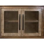 Distressed Wood Buffet Table with Shelving for Storage