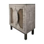 Distressed White Wood Buffet Table with Shelves and Storage 7 Distressed White Wood Buffet Table with Shelves and Storage