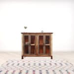 Distressed Solid Wood Buffet Cabinet with Storage Shelves (Single) 8 Distressed Solid Wood Buffet Cabinet with Storage Shelves (Single)
