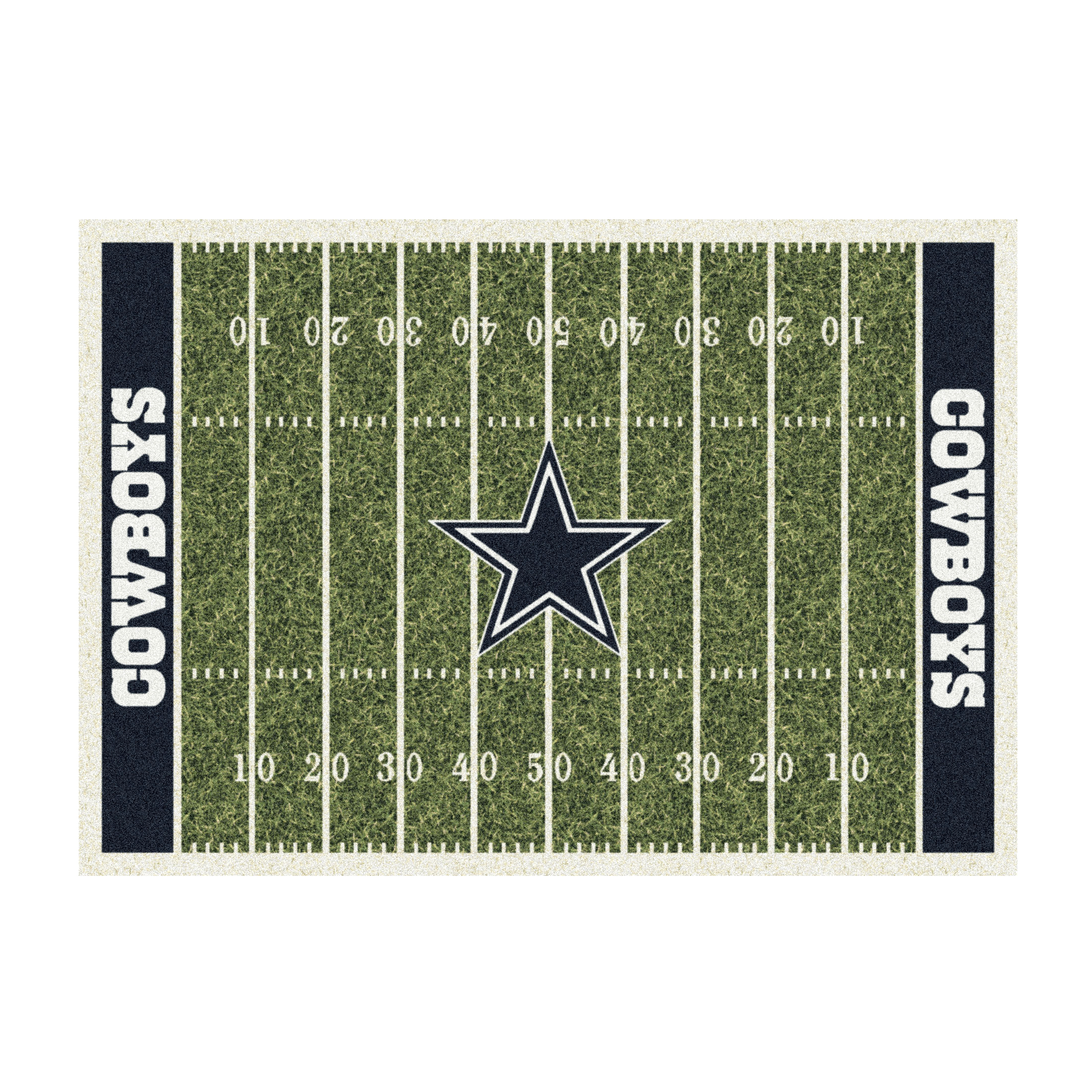 dallas cowboys 8x11 football field homefield area rug
