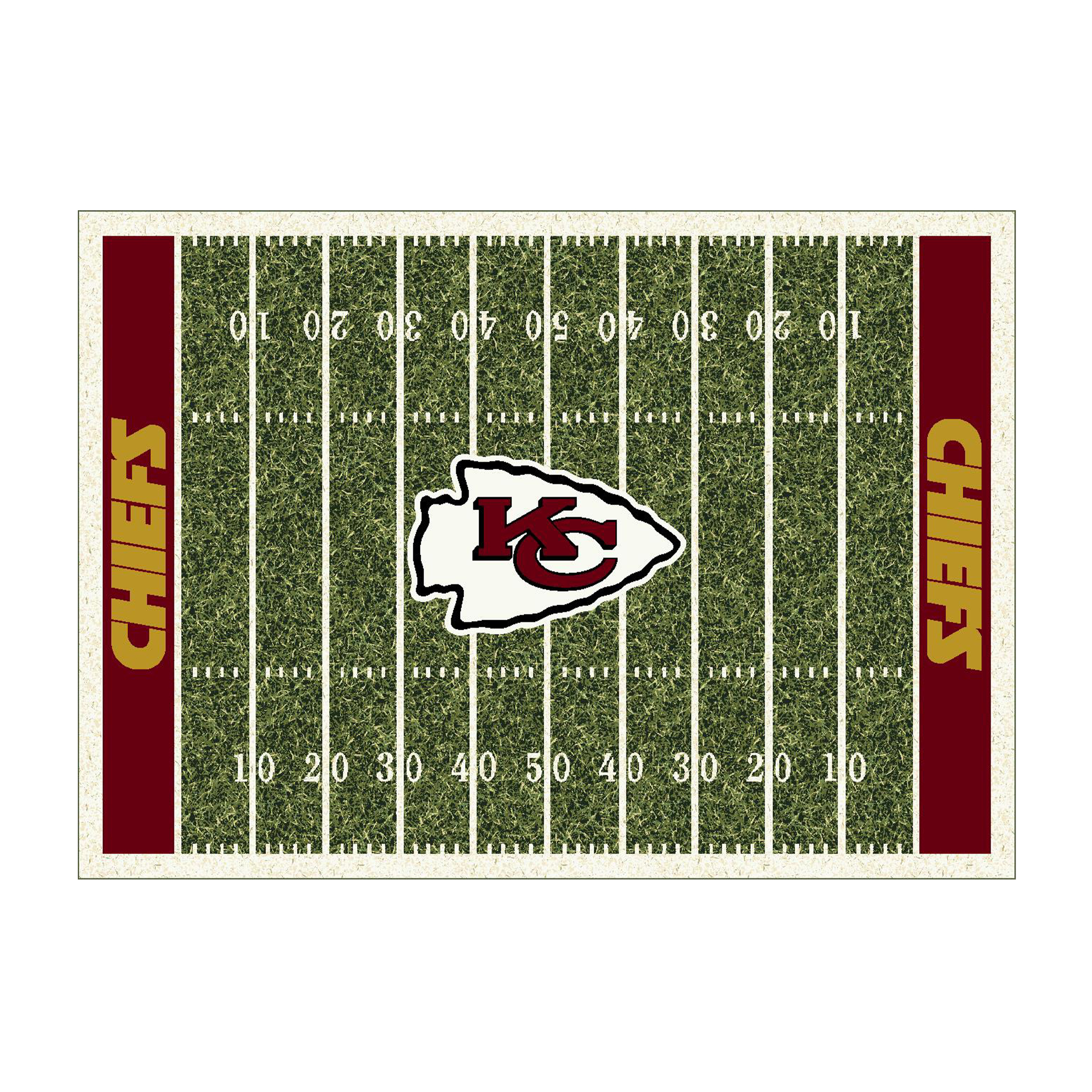 kansas city chiefs 8x11 homefield rug kansas collection