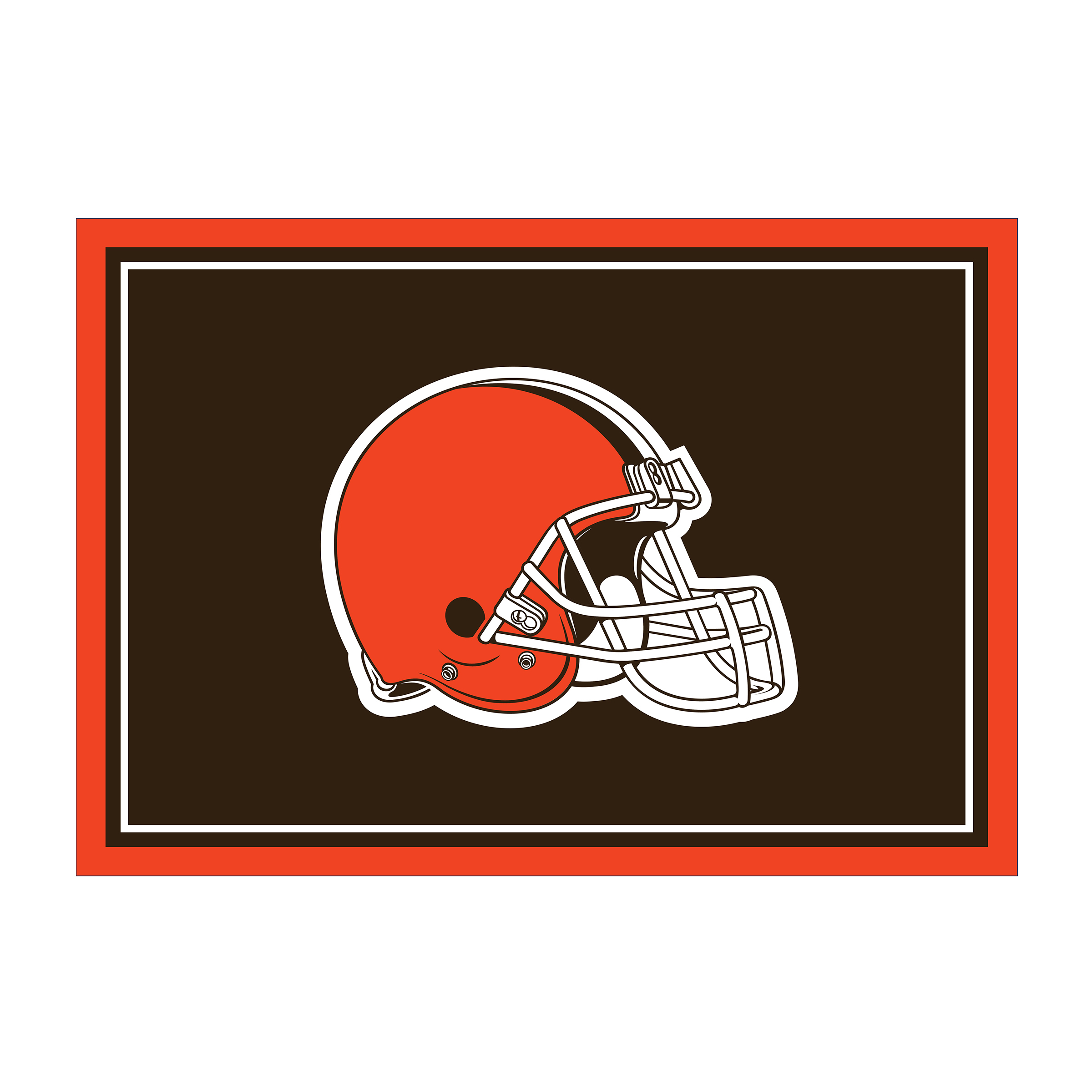 cleveland browns 8 x 11 spirit area rug
