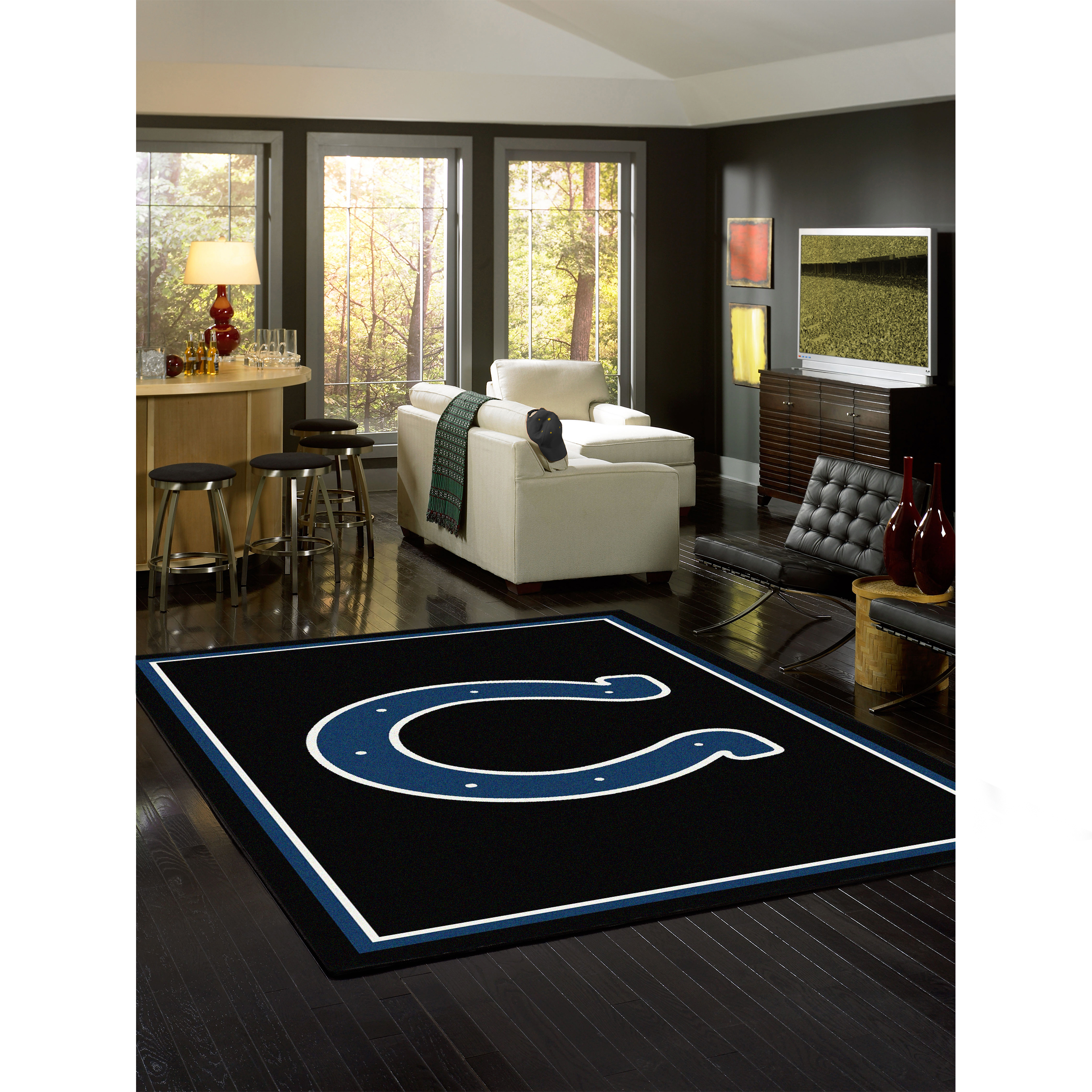 indianapolis colts 8x11 spirit area rug officially licensed nfl