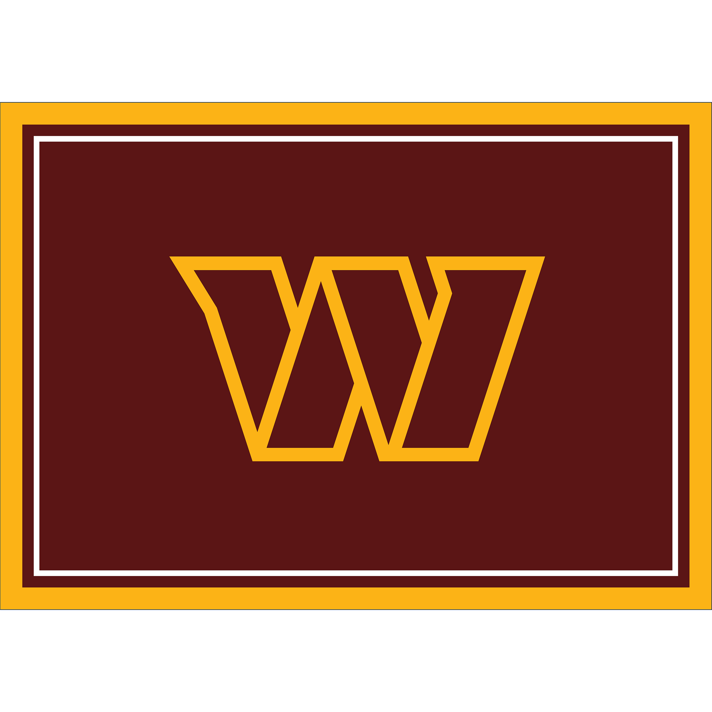 washington commanders 8x11 spirit area rug officially licensed nfl