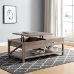47-Inch Sandy Brown Lift Top Coffee Table With Storage