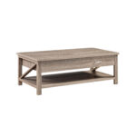 47-Inch Sandy Brown Lift Top Coffee Table With Storage