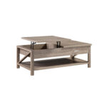 47-Inch Sandy Brown Lift Top Coffee Table With Storage